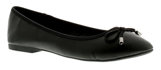 Platino Womens Flat Shoes Brittany Slip On black