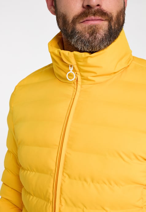 Dreimaster Padded quilted jacket Men yellow - Image 5
