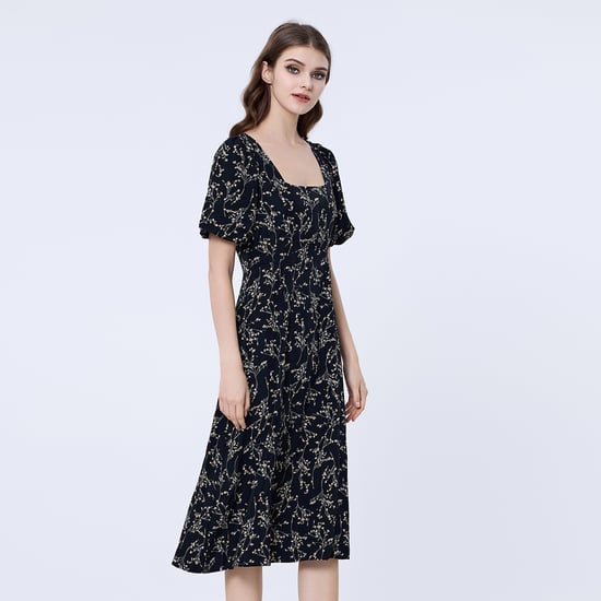 Square neckline liberty print dress - Image 5