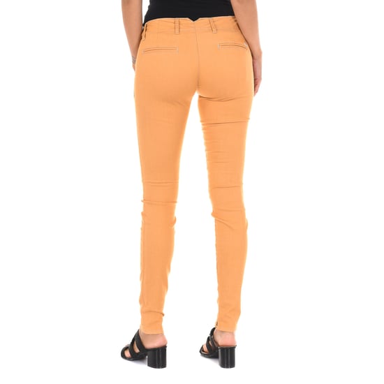 Long stretch fabric pants 70DBF0585-G194 woman
