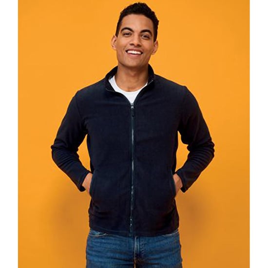 SOLS Mens Norman Fleece Jacket (Navy) - Image 4