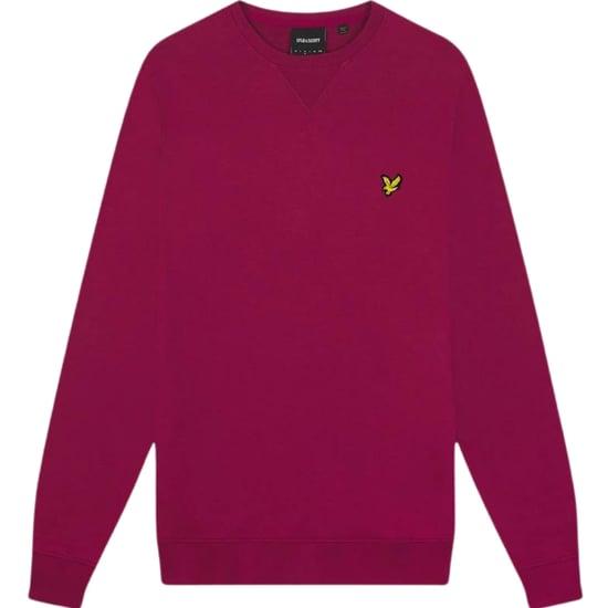Sudadera borgoña rica con logo de la marca Lyle & Scott - Image 1