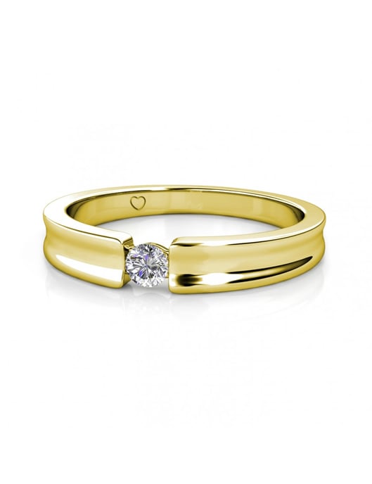 Anillo Simplicity - Oro y Cristal - Image 4