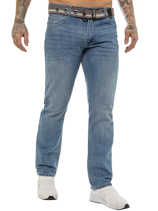 Enzo | Vaqueros de diseño para hombre -Azul claro - Image 3