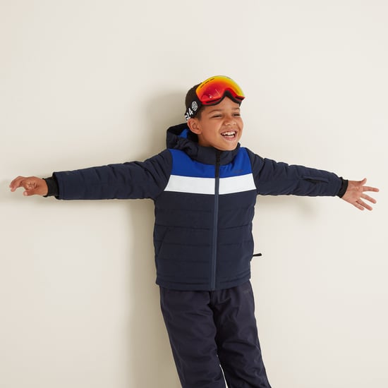 Laithe Kids Ski Jacket Dark Indigo/Royal Blue