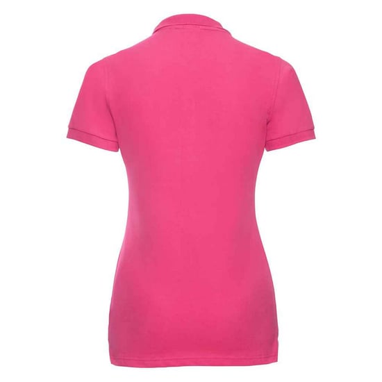 Russell Womens/Ladies Pique Stretch Polo Shirt (Fuchsia) - Image 2