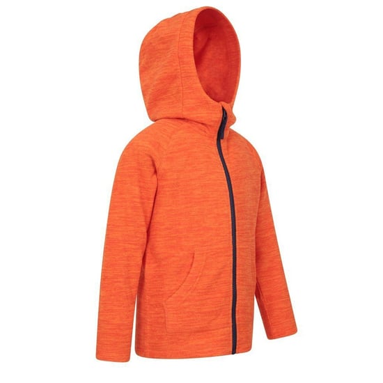 Mountain Warehouse Childrens/Kids Snowdonia Microfleece Full Zip Hoodie (Orange) - Image 4