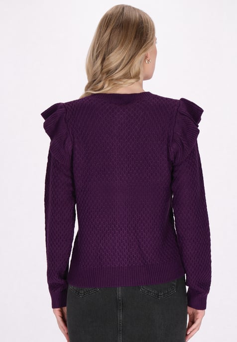 Dreimaster Cardigan women purple - Image 4