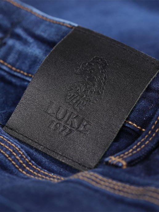 Luke 1977 Freddie Fast Straight Leg Blue Wash Jeans Blue