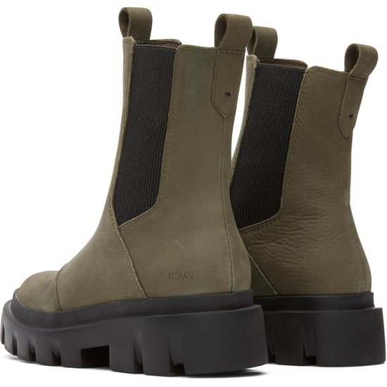 TOMS Rowan Leather Women's Olive Boots - Image 2
