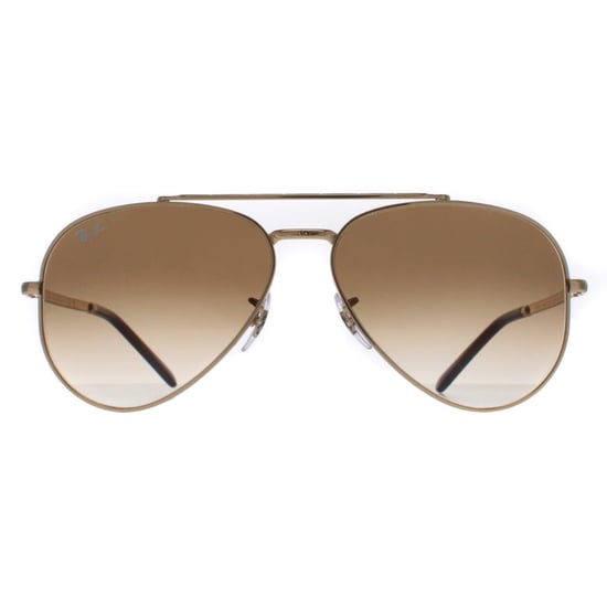 Ray-Ban Aviator Unisex Polished Gold Light Brown Gradient RB3625 New Aviator