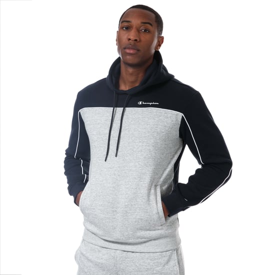Champion Sudadera Hoodie del hombre Gris, azul oscuro - Image 1