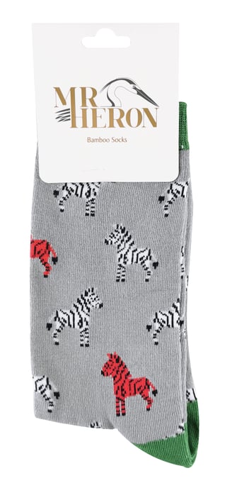 MR HERON - Calcetines de bambú con diseño de animales para hombre - Image 2