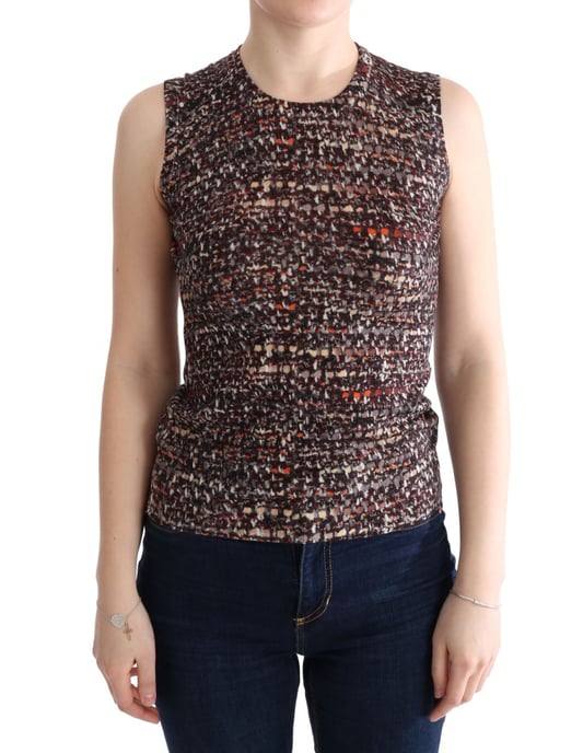 Camiseta de Lana de Punto Multicolor para Mujer de Dolce & Gabbana - Image 1