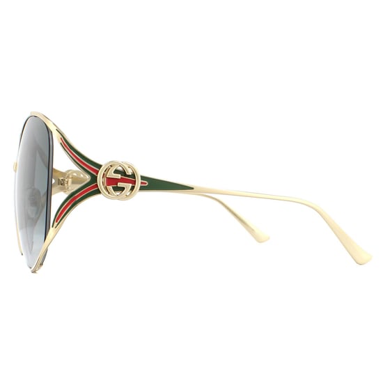 Gafas de sol Gucci GG0225S 001 Oro Gris Gradiente - Image 3