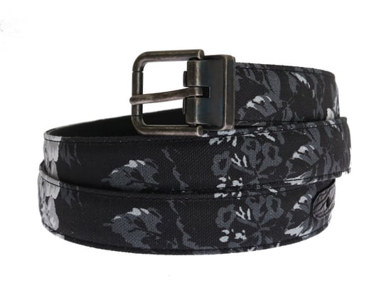 Cinturón de Cuero de Lino Negro Cayman de Dolce & Gabbana - Image 2