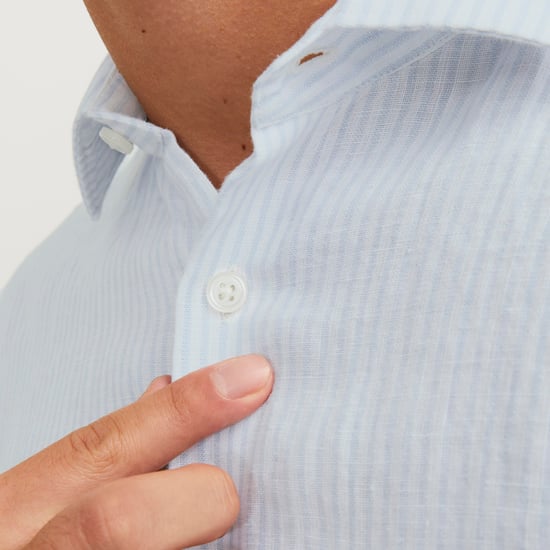 Jack & Jones Camisas Parker Rayas Lino Azul - Image 2
