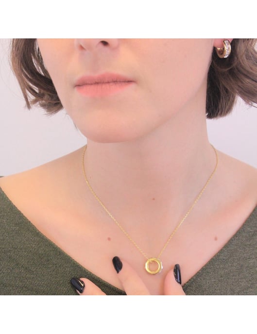 Conjuntos de aros cuadrados - Oro y cristal - Image 2