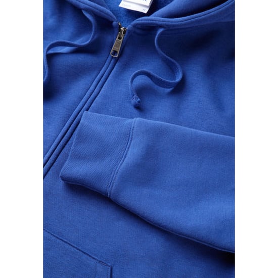 Russell Mens Authentic Full Zip Hooded Sweatshirt / Hoodie (Bright Royal) - Image 3