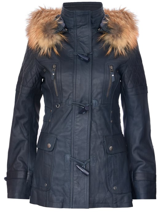 Women's Quilted Leather Park Bag with Hood - Northampton