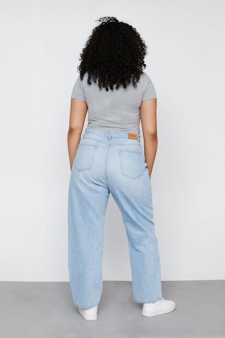 Plus Size Straight Leg Denim Jeans