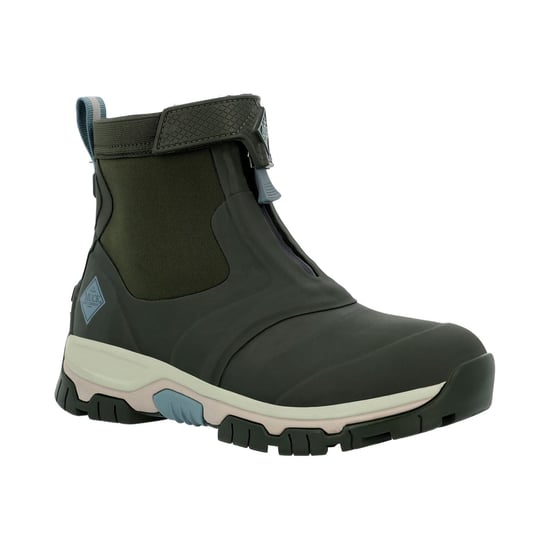 Muck Boots Apex Mid Zip Rubber Moss Wellington Boots - Image 1