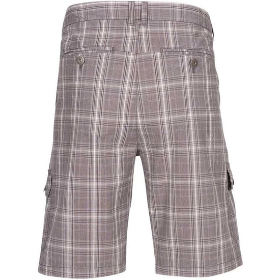 Trespass Mens Earwig Cargo Shorts (Storm Grey Check) - Image 2