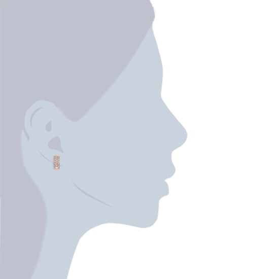 Female Fashion jewelry ear stud Brass Runway - Image 3