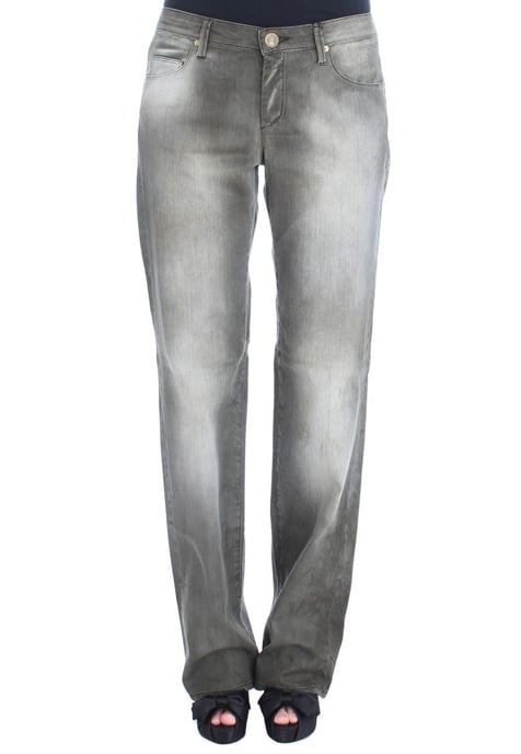Jeans boyfriend de mezcla de algodón gris para mujer de Ermanno Scervino - Image 1