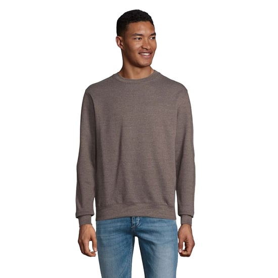 SOLS Unisex Adult Columbia Crew Neck Sweatshirt (Charcoal Melange) - Image 4