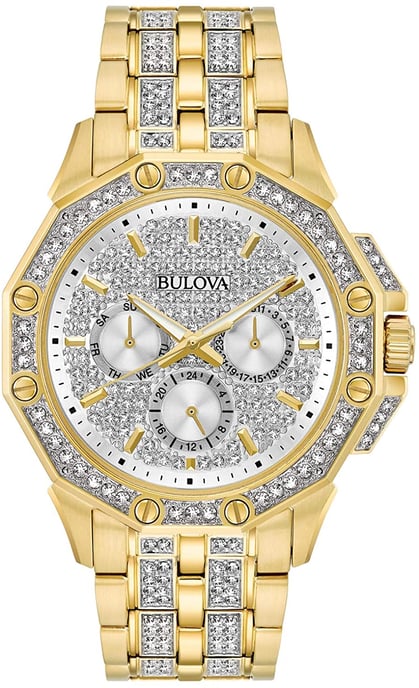 Bulova Crystal Octava Men's Gold Watch 98C126 - Image 1