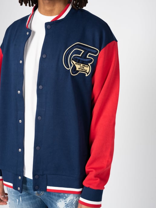 Fila Chaqueta Zurow del hombre rojo, azul oscuro - Image 5