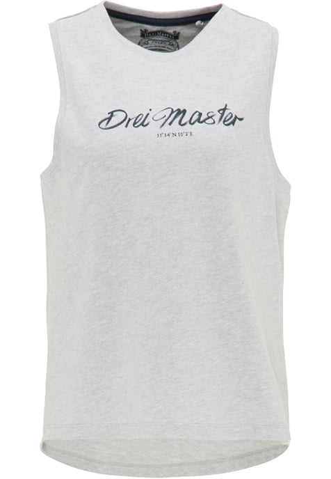 Dreimaster Top women light grey melange - Image 1