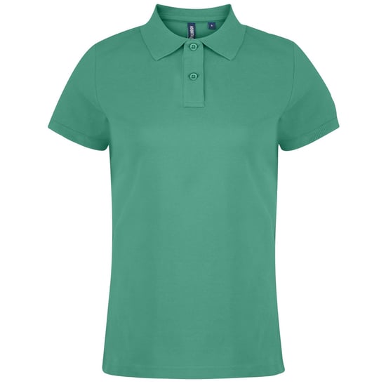 Asquith & Fox Womens/Ladies Plain Short Sleeve Polo Shirt (Kelly) - Image 1