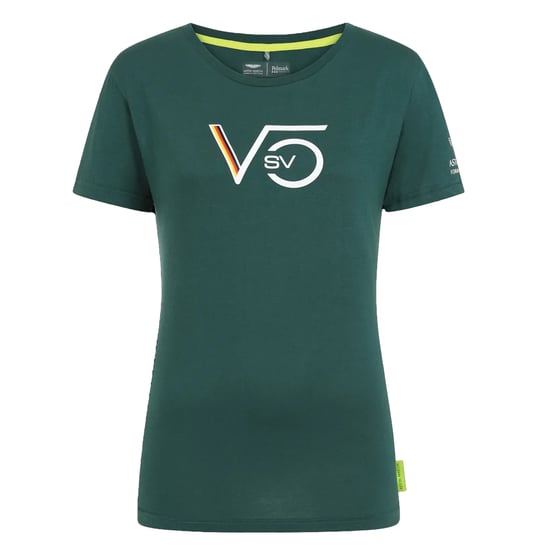 Aston Martin F1 Seabastian Vettel Driver Womens Green T-Shirt