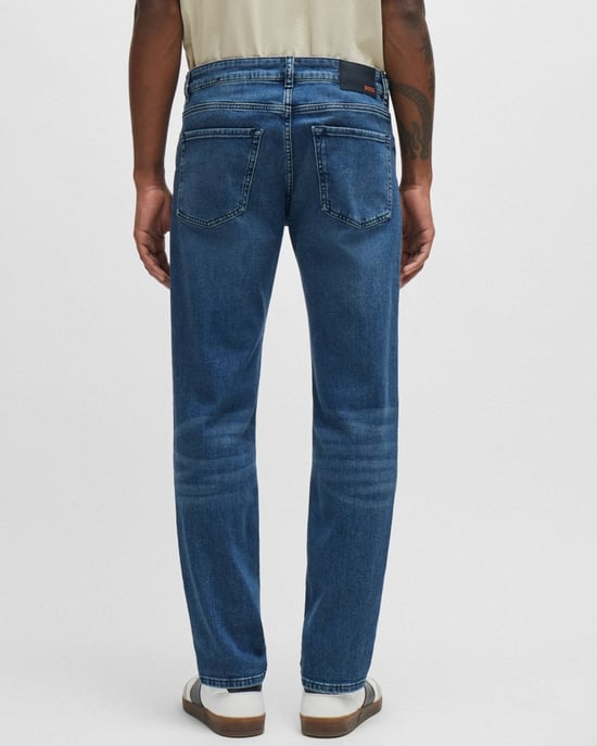 Jeans BOSS Orange Re.Maine BC-C de Corte Regular en Denim Comfort-Stretch Azul Medio NOS - Image 4