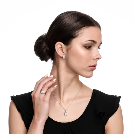 Orphelia 'Sophia' Women's 925 Sterling Silver Chain with Pendant - Silver ZH-7234 - Image 4