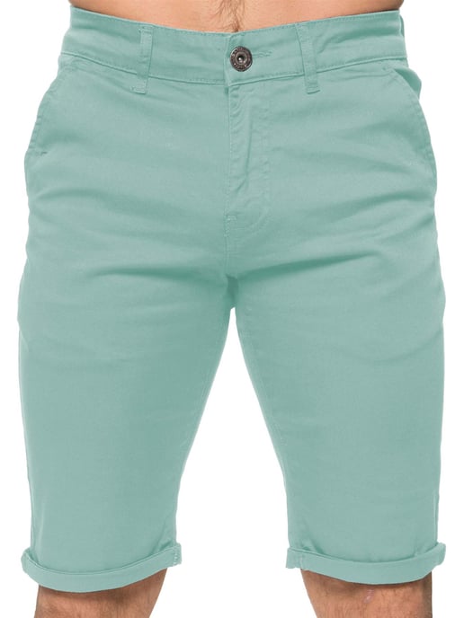 Pantalones cortos chinos Enzo Slim Fit Stretch para hombre - Image 1