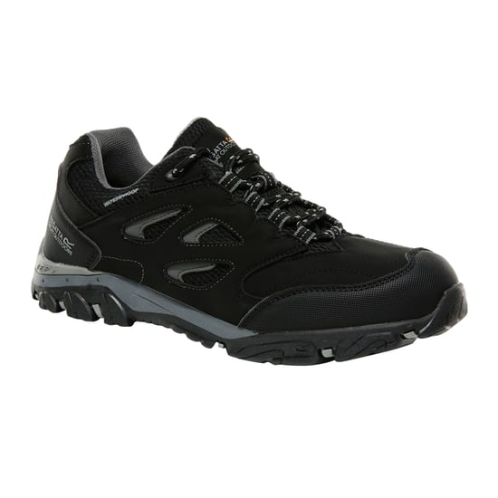 Regatta Childrens/Kids Holcombe Low Junior Hiking Boots (Black/Granite)
