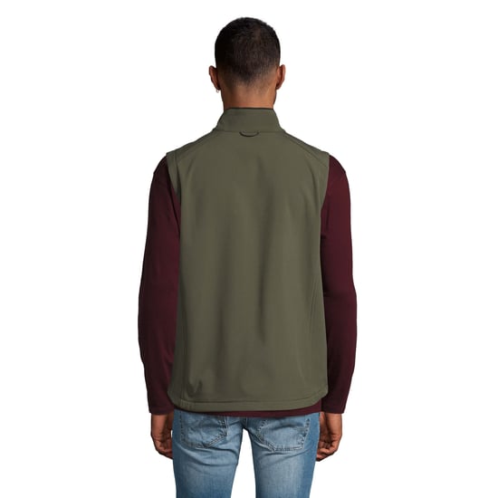 SOLS Mens Rallye Soft Shell Bodywarmer Jacket (Dark Green) - Image 2