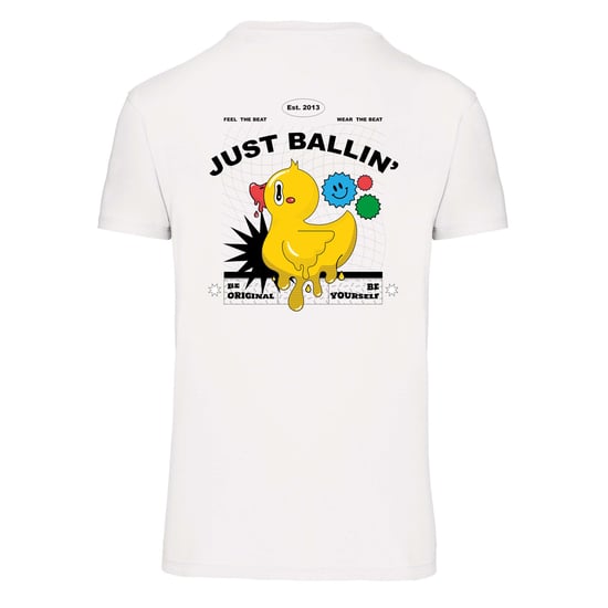 Ballin Est. 2013 Tee SS Backprint Duck Shirt Blanco - Image 2
