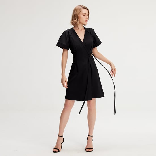 Minimalist Wrap Dress - Image 3