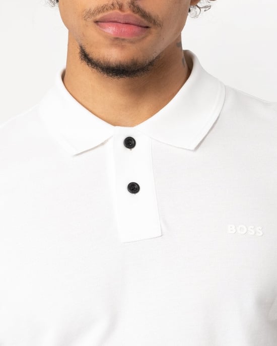 BOSS Orange Prime Camiseta Polo de Algodón Piqué para Hombre con Estampado de Logo NOS - Image 2
