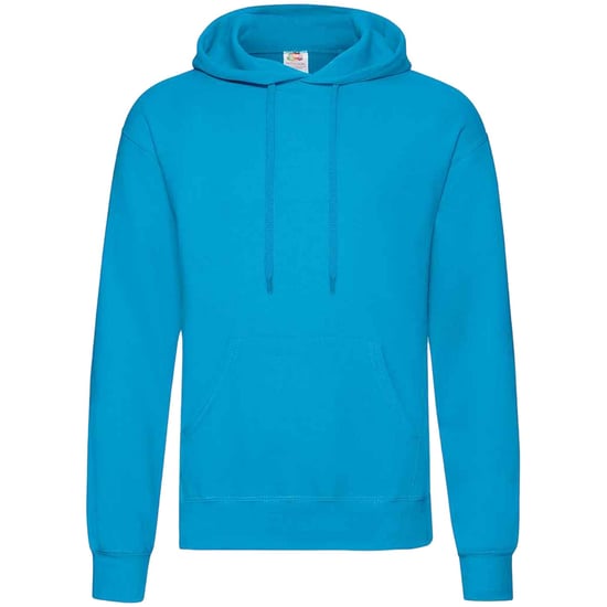 Fruit Of The Loom Unisex Adults Classic Hooded Sweatshirt (Azure Blue) - Image 1