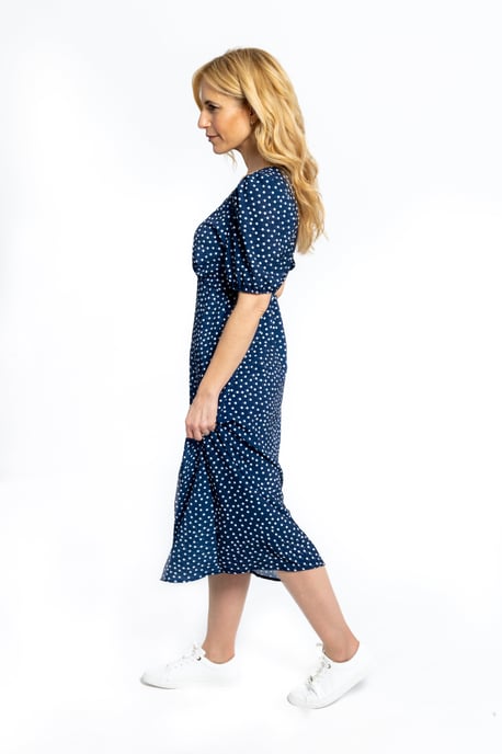 Margot Midi Polka Dot Dress
