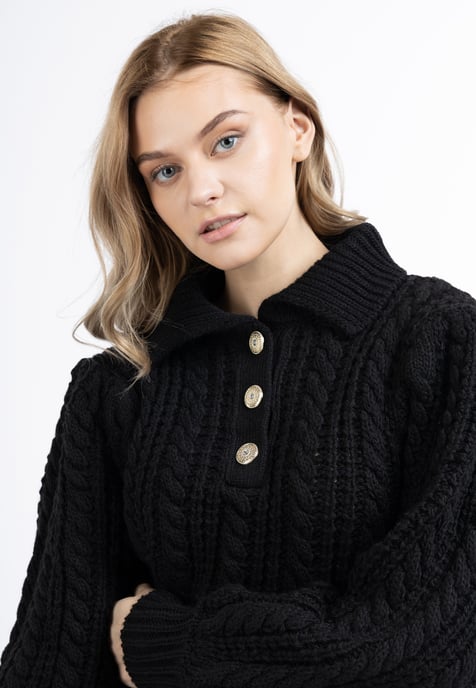 Dreimaster Knitted pullover women black - Image 5