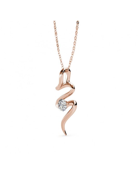 Colgantes Espiral - Oro Rosa y Cristal - Image 3
