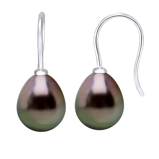 DIADEMA - Earrings - White Gold and Real Tahitian Pearls