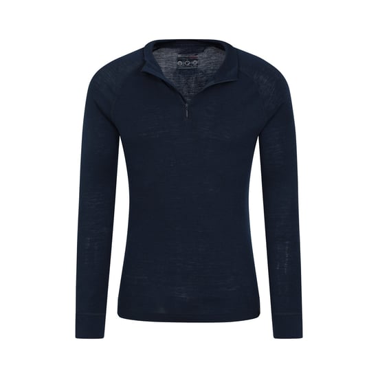 Mountain Warehouse Mens Merino Wool Base Layer Top (Pack of 2) (Navy)