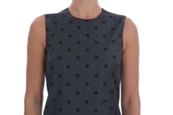 Vestido de lana gris con lunares de Dolce & Gabbana - Image 4